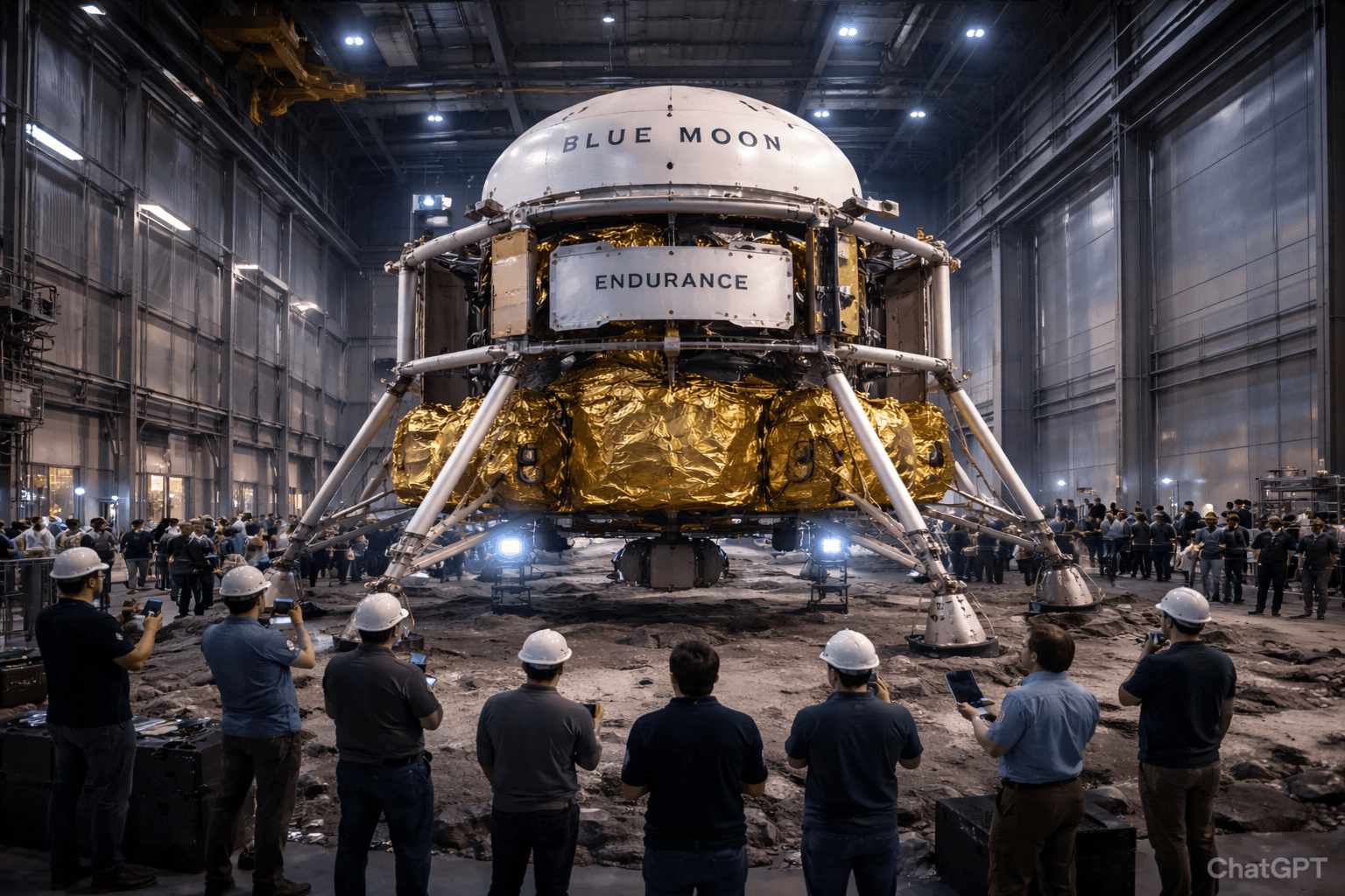 Blue Origin’s Endurance: Next-Generation 26-Foot Lunar Lander Prepares for South Pole Mission